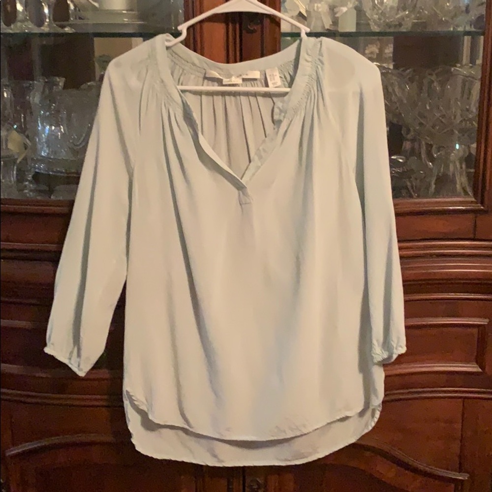 Max Studio mint green blouse